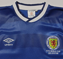 Load image into Gallery viewer, SCOTLAND 1986 WORLD CUP HOME RARE VINTAGE SOCCER JERSEY RETRO FOOTBALL SHIRT