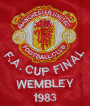 Load image into Gallery viewer, MANCHESTER UNITED 1983 FA CUP FINAL HOME RARE VINTAGE JERSEY RETRO FOOTBALL SHIRT