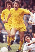 Load image into Gallery viewer, LIVERPOOL 1980 AWAY YELLOW HITACHI RARE VINTAGE JERSEY RETRO FOOTBALL SHIRT