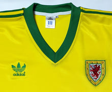 Load image into Gallery viewer, WALES 1984 AWAY YELLOW RARE VINTAGE JERSEY RETRO FOOTBALL SHIRT