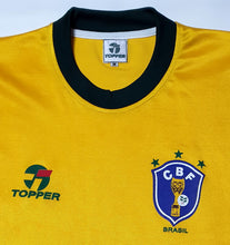 Load image into Gallery viewer, BRAZIL 1982 WORLD CUP HOME RARE VINTAGE JERSEY RETRO FOOTBALL SHIRT