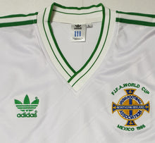Load image into Gallery viewer, NORTHERN IRELAND 1986 WORLD CUP AWAY RARE VINTAGE JERSEY RETRO FOOTBALL SHIRT
