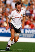 Load image into Gallery viewer, MANCHESTER UNITED 1986 AWAY WHITE VINTAGE JERSEY RETRO FOOTBALL SHIRT