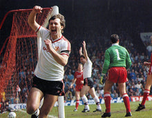 Load image into Gallery viewer, MANCHESTER UNITED 1986 AWAY WHITE VINTAGE JERSEY RETRO FOOTBALL SHIRT