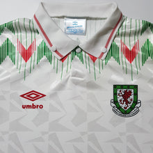 Load image into Gallery viewer, WALES 1992 AWAY RARE VINTAGE SOCCER JERSEY RETRO FOOTBALL SHIRT
