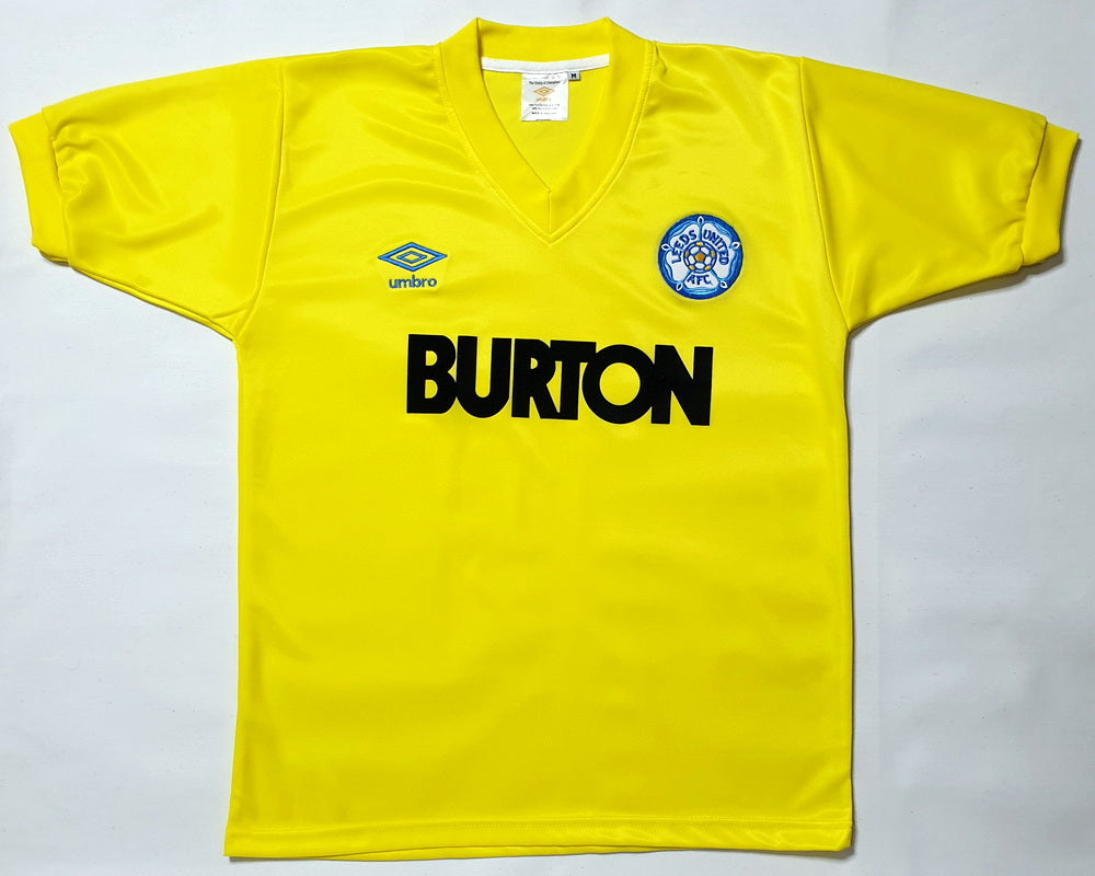 LEEDS UNITED 1988 AWAY BURTON RARE VINTAGE JERSEY RETRO FOOTBALL SHIRT