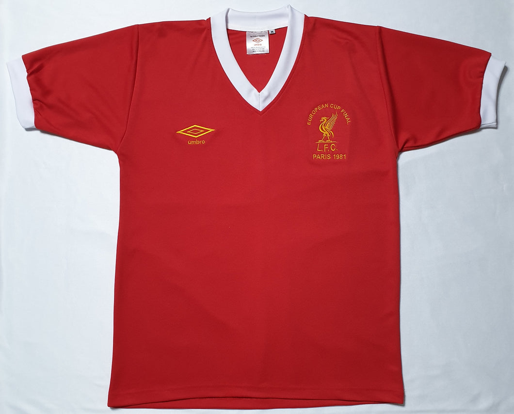 LIVERPOOL 1981 European Cup RARE VINTAGE JERSEY RETRO FOOTBALL SHIRT