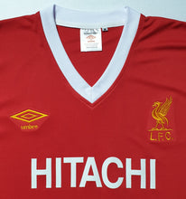 Load image into Gallery viewer, LIVERPOOL 1980 HOME HITACHI RARE VINTAGE JERSEY RETRO FOOTBALL SHIRT
