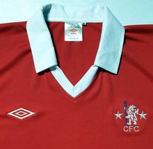 Load image into Gallery viewer, CHELSEA 1976 AWAY RED VINTAGE JERSEY RARE RETRO FOOTBALL SHIRT
