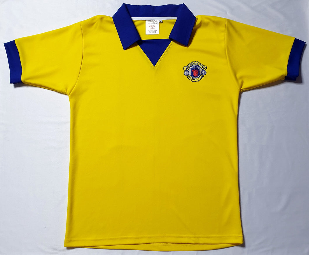 Manchester United 1972 away 3rd yellow rare vintage jersey retro football shirt