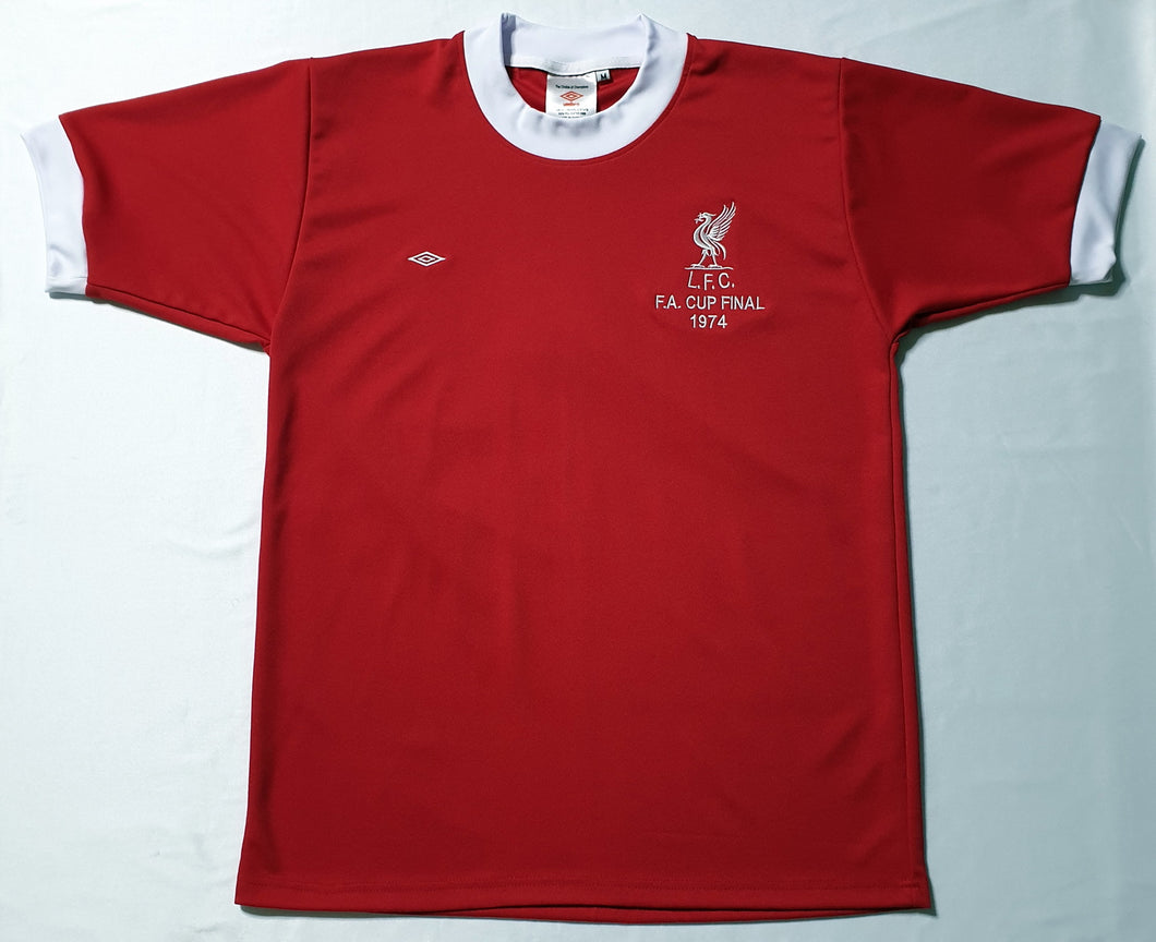 LIVERPOOL 1974 F.A. CUP FINAL RARE VINTAGE JERSEY RETRO FOOTBALL SHIRT