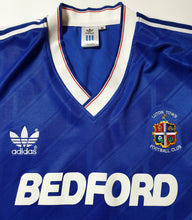 Load image into Gallery viewer, LUTON TOWN 1988 AWAY BLUE RARE VINTAGE JERSEY RETRO FOOTBALL SHIRT
