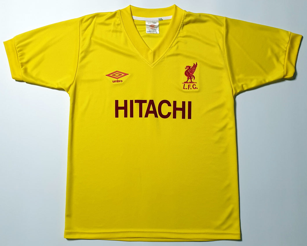 LIVERPOOL 1980 AWAY YELLOW HITACHI RARE VINTAGE JERSEY RETRO FOOTBALL SHIRT