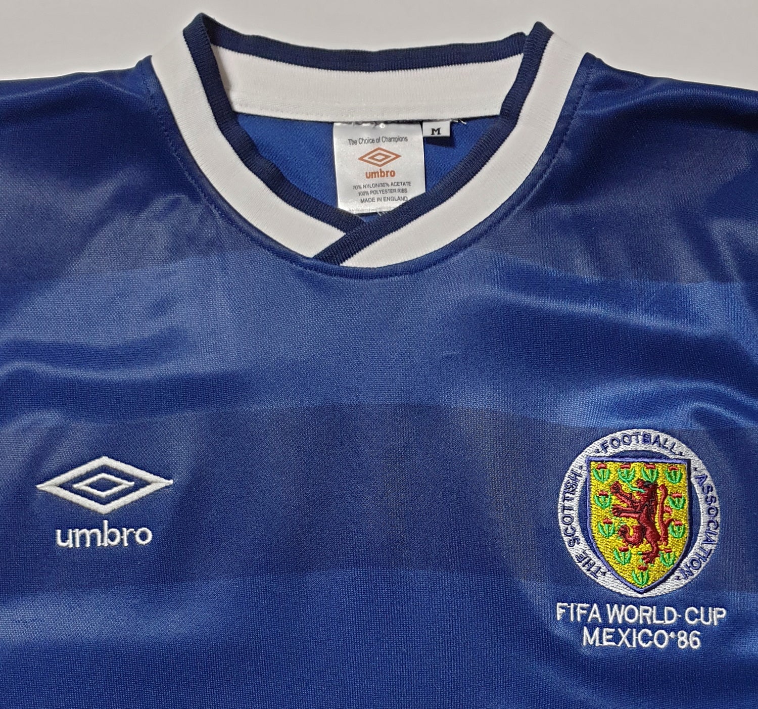 SCOTLAND 1986 WORLD CUP HOME RARE VINTAGE SOCCER JERSEY RETRO