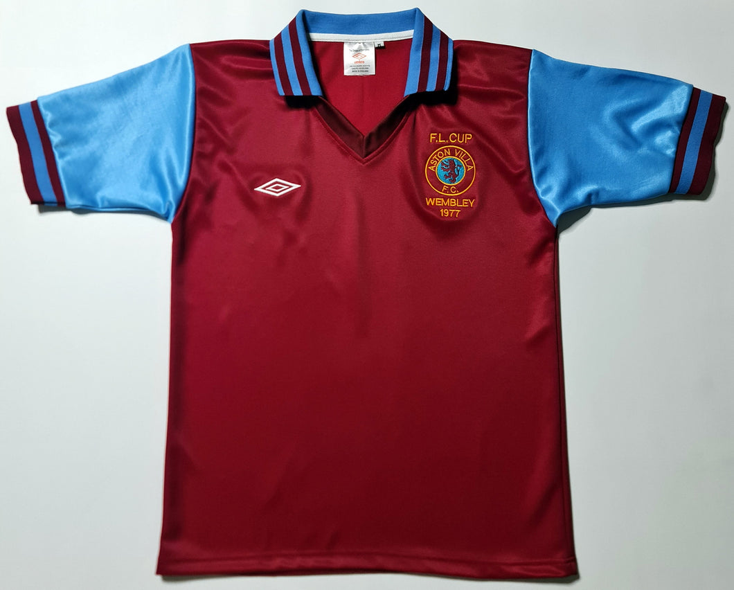 ASTON VILLA 1977 LEAGUE CUP FINAL SOCCER VINTAGE JERSEY RETRO FOOTBALL SHIRT