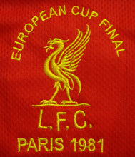 Load image into Gallery viewer, LIVERPOOL 1981 European Cup RARE VINTAGE JERSEY RETRO FOOTBALL SHIRT
