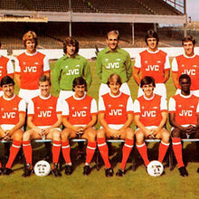 Load image into Gallery viewer, ARSENAL 1980 HOME JVC RARE VINTAGE JERSEY RETRO FOOTBALL SHIRT
