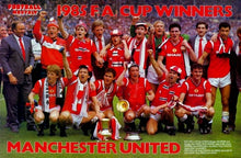 Load image into Gallery viewer, MANCHESTER UNITED 1985 FA CUP SHARP HOME RARE VINTAGE SOCCER JERSEY RETRO FOOTBALL SHIRT
