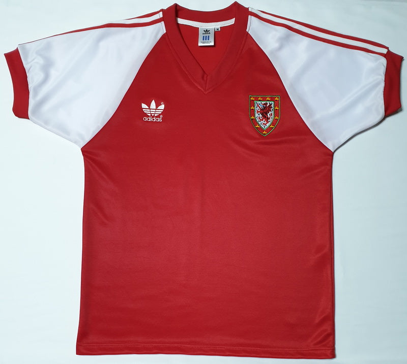 WALES 1982 HOME VINTAGE JERSEY RETRO FOOTBALL SHIRT