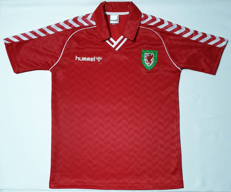 WALES 1987 HOME VINTAGE JERSEY RETRO FOOTBALL SHIRT