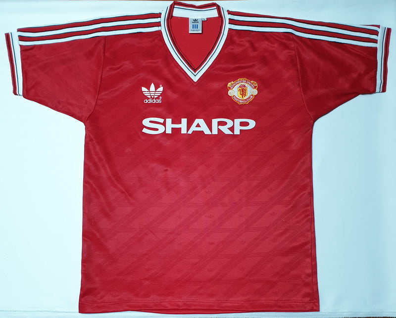 MANCHESTER UNITED 1986 HOME RARE VINTAGE JERSEY RETRO FOOTBALL SHIRT