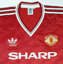 Load image into Gallery viewer, MANCHESTER UNITED 1986 HOME RARE VINTAGE JERSEY RETRO FOOTBALL SHIRT
