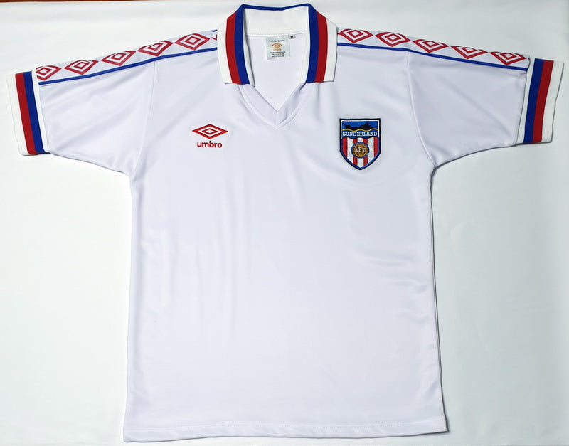 SUNDERLAND 1980 AWAY WHITE RARE VINTAGE JERSEY RETRO FOOTBALL SHIRT