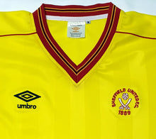 Load image into Gallery viewer, SHEFFIELD UNITED 1984 AWAY VINTAGE JERSEY RETRO FOOTBALL SHIRT
