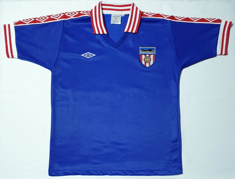 SUNDERLAND 1979 AWAY BLUE VINTAGE JERSEY RARE RETRO FOOTBALL SHIRT