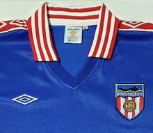 Load image into Gallery viewer, SUNDERLAND 1979 AWAY BLUE VINTAGE JERSEY RARE RETRO FOOTBALL SHIRT
