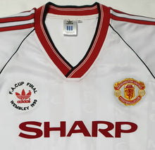 Load image into Gallery viewer, MANCHESTER UNITED 1990 FA CUP AWAY VINTAGE JERSEY RETRO FOOTBALL SHIRT
