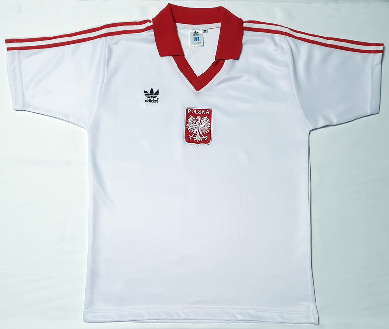 POLAND 1982 HOME VINTAGE JERSEY RETRO FOOTBALL SHIRT