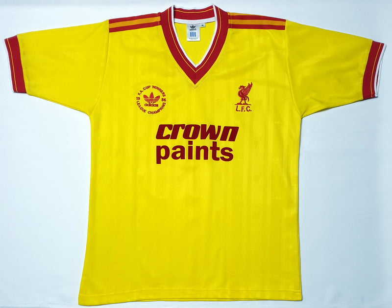 LIVERPOOL 1986 FA CUP AWAY VINTAGE JERSEY RETRO FOOTBALL SHIRT