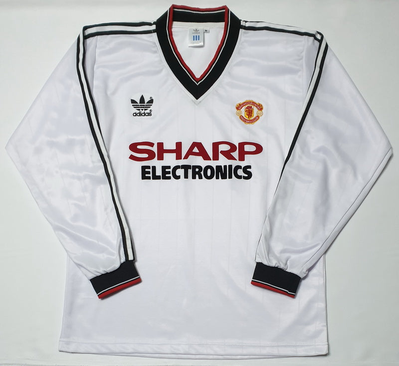 MANCHESTER UNITED 1983 AWAY LS VINTAGE JERSEY RETRO FOOTBALL SHIRT