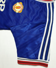 Load image into Gallery viewer, MANCHESTER UNITED 1986 AWAY BLUE VINTAGE JERSEY RETRO FOOTBALL SHIRT
