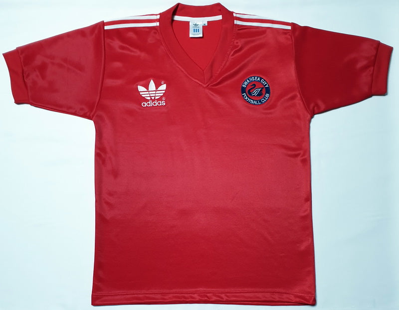 SWANSEA CITY 1980 AWAY RED VINTAGE JERSEY RETRO FOOTBALL SHIRT