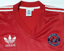 Load image into Gallery viewer, SWANSEA CITY 1980 AWAY RED VINTAGE JERSEY RETRO FOOTBALL SHIRT
