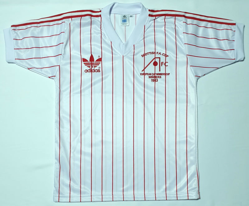 ABERDEEN 1983 EUROPEAN CUP WINNERS CUP AWAY RARE VINTAGE JERSEY RETRO FOOTBALL SHIRT