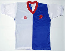 Load image into Gallery viewer, BLACKBURN ROVERS 1980 HOME VINTAGE JERSEY RETRO FOOTBALL SHIRT
