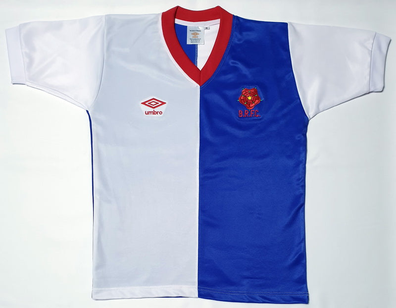 BLACKBURN ROVERS 1980 HOME VINTAGE JERSEY RETRO FOOTBALL SHIRT