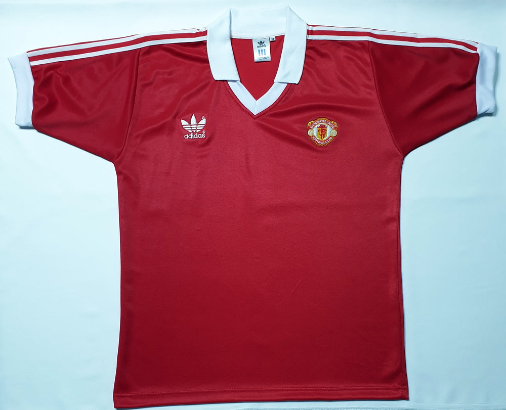 MANCHESTER UNITED 1980 HOME RARE VINTAGE SOCCER JERSEY RETRO FOOTBALL SHIRT